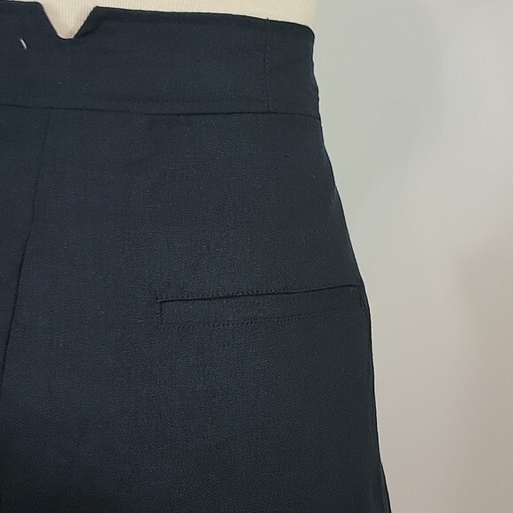 JASON WU Linen Blend High Waist Pleated Shorts size 12 - Picture 4 of 8